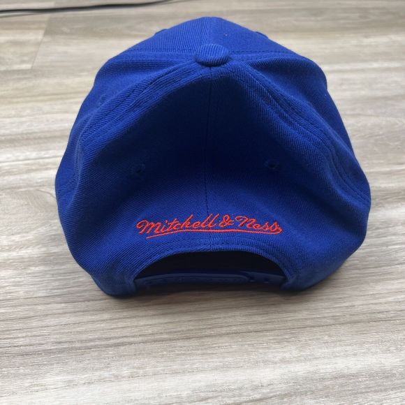 Mitchell‎ & Ness Los Angeles LA Clippers Snapback Hat Cap Two-tone Royal/Red New - Picture 8 of 16